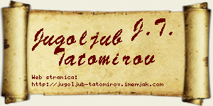 Jugoljub Tatomirov vizit kartica